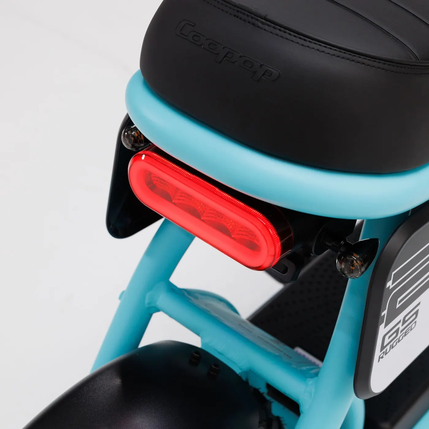 Detailaufnahme der Sitzbank am Coopop Rugged GS